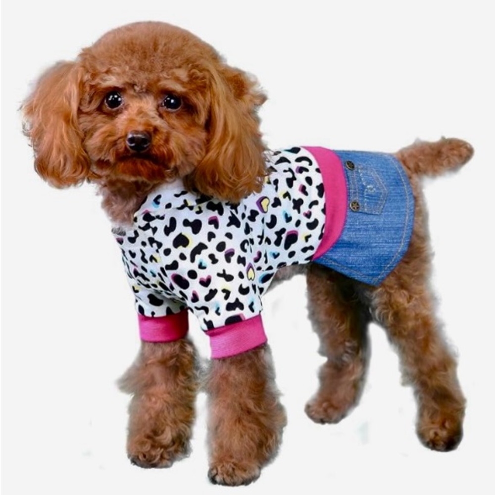 NWT-Pooch Outfitters Sadie Denim Dress for dogs. Size Medium *See sizing info*